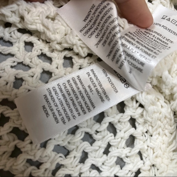 Nicole Miller Artelier Crochet Swimsuit Cover-Up Sexy Sweater Dress White‎ Large - Picture 14 of 14